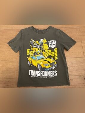 Hasbro Olive Green Transformers Graphic Tee Kids Size 6